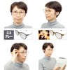 GALAXSEE Reading Glasses Blue Light Blocking Stainless Steel Alloy Frame