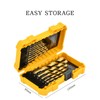 HUAZHICHUN Titanium Twist Drill Bits Set - 16 Pieces Premium