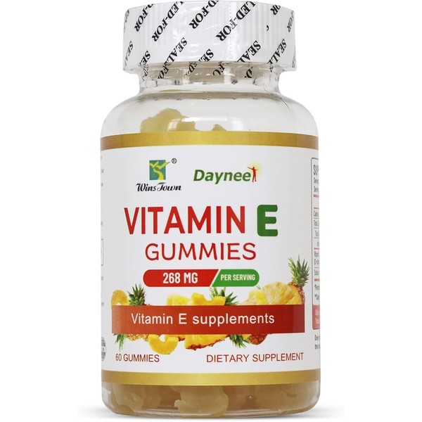 Vitamin E Gummies 268mg, Vitamin E Supplements for Adults Men