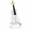 K9 Crystal Violin Figurine, 9.8-Inch Gift for Music Lovers