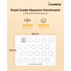 Katbite 100 Macaron Parchment Sheets Template Baking, Cookie Parchment, Printed