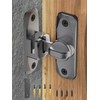 MeBantoo 90/180 Degree Flip Barn Door Lock, Protect Privacy -