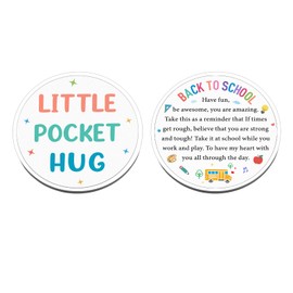 Back to School Supplies for Girls Teens - 1st First Day of School Gift for Girls Boys Inspirational Pocket Hug Token, Back to College High Middle Schools Stuff for Daughter Son, Dorm Room Essentials