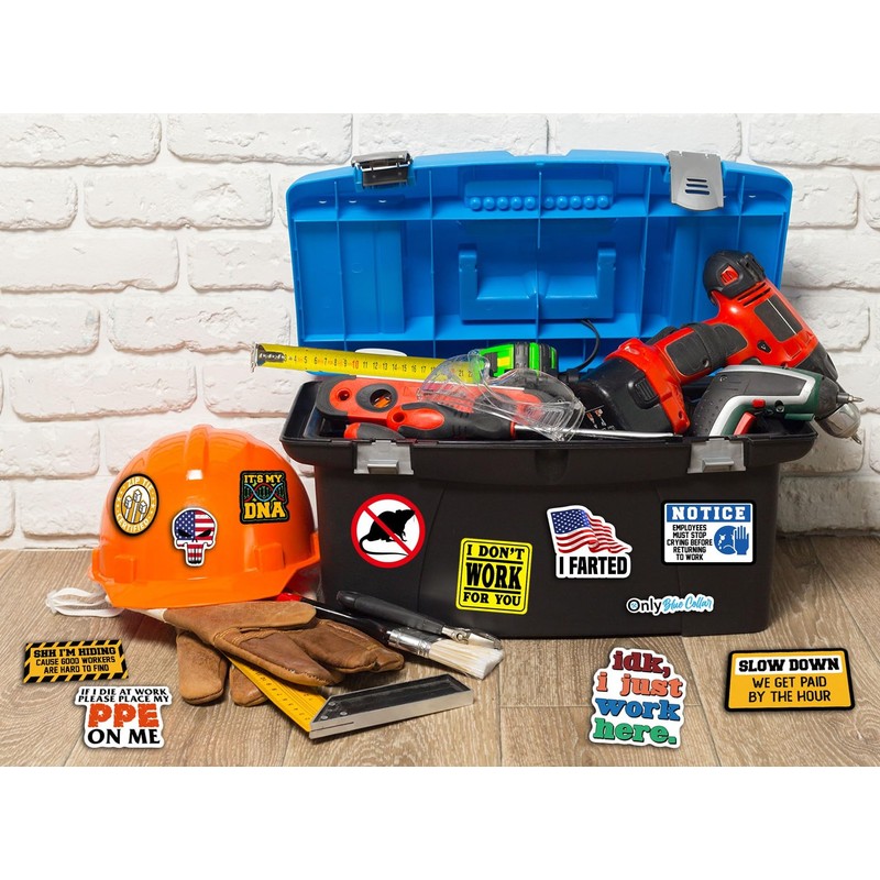 306 PCS Funny Hard Hat Sticker Pack for Adults -
