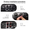 CheroCar for Jeep JL Window Switch Button Cover Trim Interior