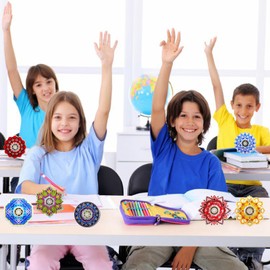 Quhiu 52pcs Mini Fidget Spinners Toys, Anxiety Stress Relief Sensory Spinning Toys for ADHD, Birthday Gifts Goodie Bag Stuffers Party Favors for Kids Adults Treasure Box Toys Classroom Prizes Supplies