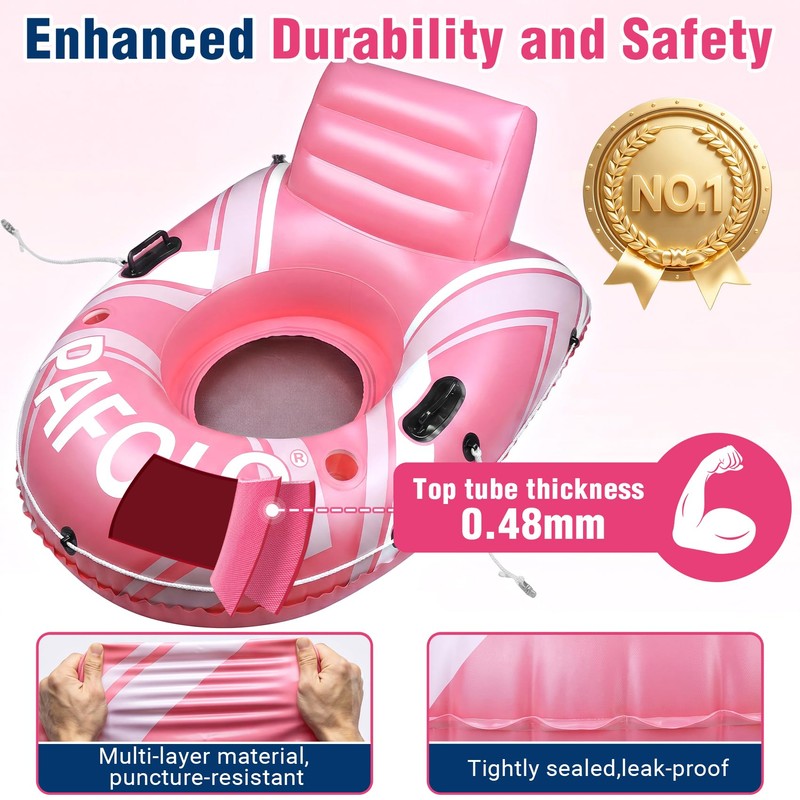 PAFOLO River Tube for Heavy Adult, 55" Large Inflatable River