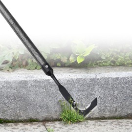EUIJOIP Weed Remover Tool | Adjustable Metal Handle (14.5"-58.4") (Upgraded Rustproof) | Multi-Functional Garden Hook for Pavement Gaps, Moss, Bushes | Commercial-Grade Yard Maintenance Equipment