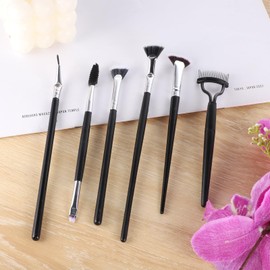 Pack of 6 Eyelash Comb Eyebrow Eyelash Separator Tool Eyelash Brush Eyelash Comb Double Ended Folding Angle Wavy Eyelash Brush Professional Eye Makeup Tools for Eyelashes