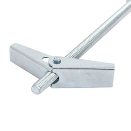 uxcell® M4 x 75mm Male Thread Spring Loaded Hollow Wall Round Head Toggle Bolt 10pcs