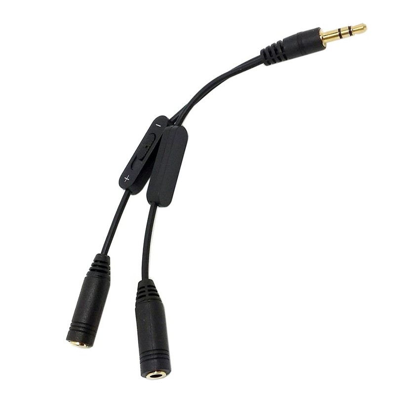 chenyang 3.5 mm Stereo Male to Double 3.5 mm Female