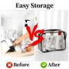 Pack of 5 Transparent Toiletry Bag, Waterproof PVC Travel Wash