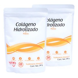 Colágeno Hidrolizado Nartex Labs 2 Pack Bolsas Con 240g C/u Sin Sabor