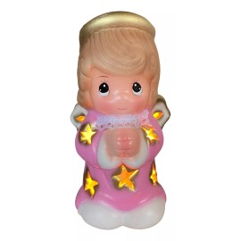 Liven&Decor 10 Centro De Mesa Recuerdo Bautizo Niña Ángel Lámpara Chica