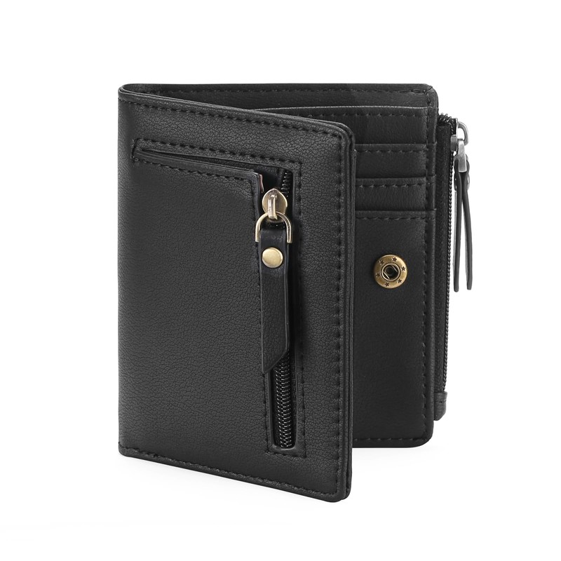 GOIACII Women's Small and Short Format Wallet with RFID Blocking,