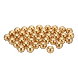 sourcing map 40 Pcs 13 mm Bearing Balls H62 Brass G100 Precision Balls for Industrial Spheres, Machinery, Automotive, and DIY