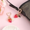 Mikovivi 2pcs Cute Strawberry Keychain, Heart Strawberry Daisy Flower Keychain