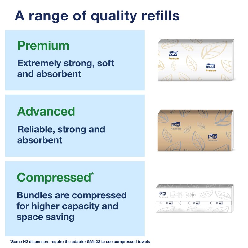 Tork Xpress Mini Multifold Hand Towel Dispenser White H2, One-at-a-Time