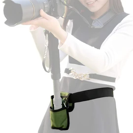 Super Convenient Camera Monopod Holder for Photography, Waist Belt, Securely Holds Camera Even Without Place, Photo Sessions, Sports Festivals, Traveling (For Devices Over 3.3 lbs (1.5 kg)