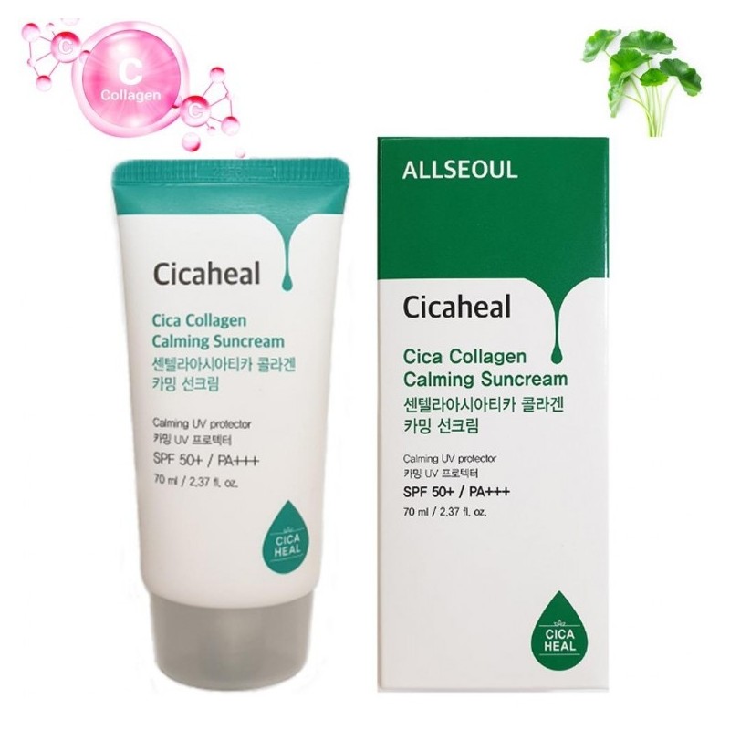 Cica Sun Cream 70ml, a matte, non-sticky sunscreen with Cica