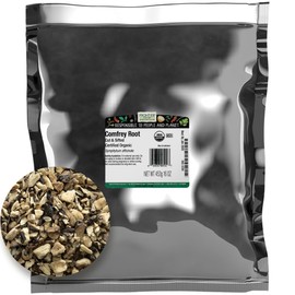 Frontier Co-op Comfrey Root, Cut and Sifted, Certified Organic, Kosher | 1 lb. Bulk Bag | Symphytum officinale L.