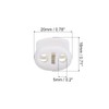 PATIKIL 0.7x0.8" Cord Locks, 30 Pack Double Hole Spring End