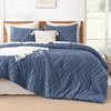 Litanika Ocean Blue Queen Size Comforter Sets, 3 Pieces Lightweight