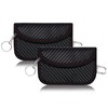 Faraday Pouch for Car Keys, 2 Pack Small Leather Faraday