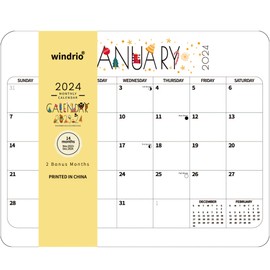 2024 2025 Magnetic Calendar for Refrigerator Planner Cartoon Fridge Wall Monthly Magnet Organization, 14 Month 8 x 10 Inch, Season and Holidays Decor for Kitchen Home Household