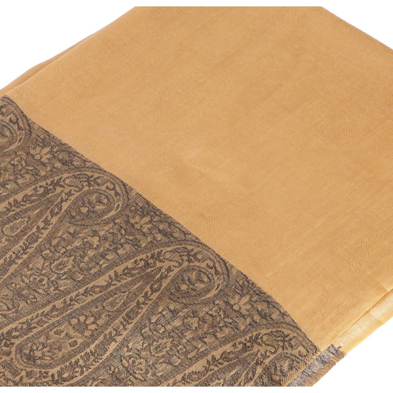 GURU SHOP Pashmina Viscose Scarf, Indian Stole with Paisley Pattern,