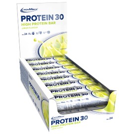 IronMaxx IronMaxx Protein 30 Eiweißriegel - Lemon 24 x 35g | palmölfreier und glutenfreier Proteinriegel mit Vitaminen | für zuckerreduzierte und Low-Carb-Ernährung geeignet
