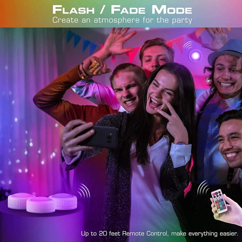 EverBrite Tap Light Push Light LED Puck Lights with 12