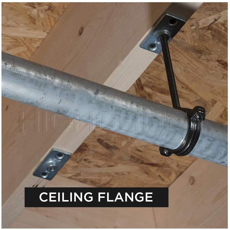 Highcraft PLTB38 Ceiling Flange; Hanger Plate for 3/8 in. Threaded