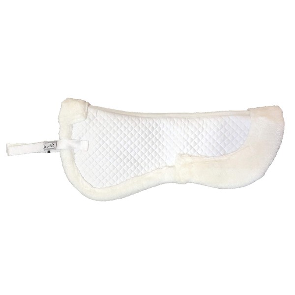 Equitem Faux Fur Trim Half Pad for Pony English Riding