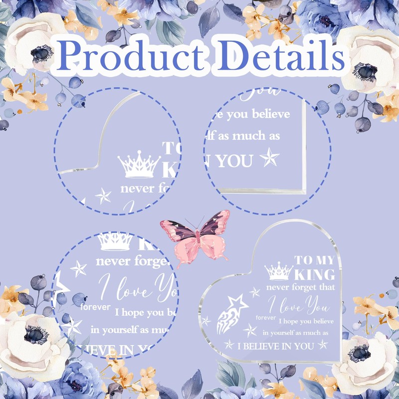 Boyfriend Gifts Anniversary Wedding Gifts for Men 3.9x3.9 Inch Acrylic