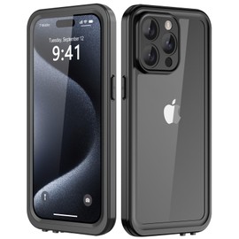 Comboproof for 15 Pro Max Waterproof Case,Waterproof Shockproof IP68 Full-Body Sturdy Case Built-in Screen Protector, Durable Underwater for Full Sealed 15 Pro Max Cover (Clear)