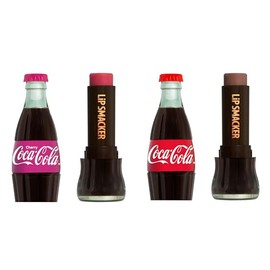 Lip Smacker Coca-Cola Bottle Lip Balm Duo, acabado hidratante y brillante, con diseño icónico de botella de contorno, regalo coleccionable para todas las edades