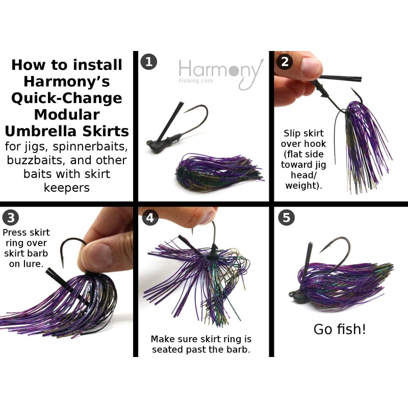 Harmony Fishing – Quick Change Modular Umbrella Skirts for Fishing
