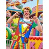 Funny World Men's Clown Costume T-Shirts, X-Large, Multicoloured
