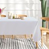 sancua 6 Pack White Tablecloth 60 x 102 Inch, Rectangle