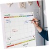 VILLFUL 1set Weekly Magnetic Planner Board Reusable Pet Dry Erase