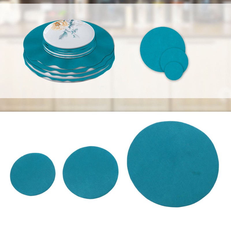 48Pcs Felt Plate Dividers 3 Sizes Thick Soft Washable Foldable