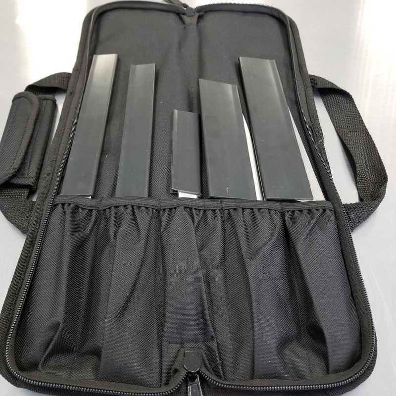 Ergo Chef Padded Chef Knife Case Roll with 5 pc
