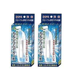 [Set of 2] Calcium Ion Water [Made in Japan] Calcium Raw Material 10% Extra Calcium Ingredients 100% Natural Ingredients Uses Original Manufacturing Super Tourmaline Formulation PH7.5 - 8.6