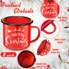 Shellwei 8 Pcs Christmas Gifts 12 oz Enamel Mugs Christmas