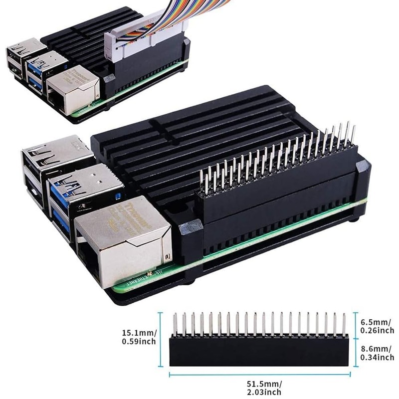 GeeekPi Raspberry Pi 4 Passive Cooling Case, Raspberry Pi Armor