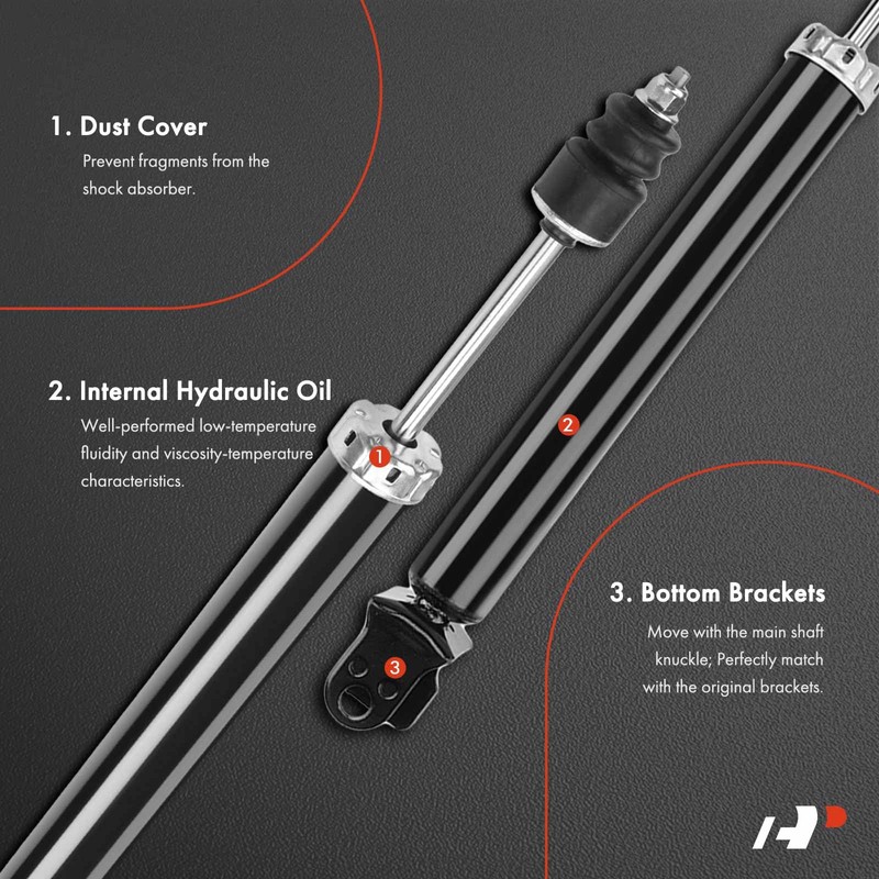 A-Premium Rear Shock Absorber Compatible with Nissan Maxima 2009-2014/2016-2018, 2-PC