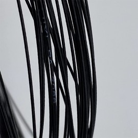 (0.66mm) PA2066 Badminton Strings 200m High Resilience String, Beginner/Intermediate (200m Black)