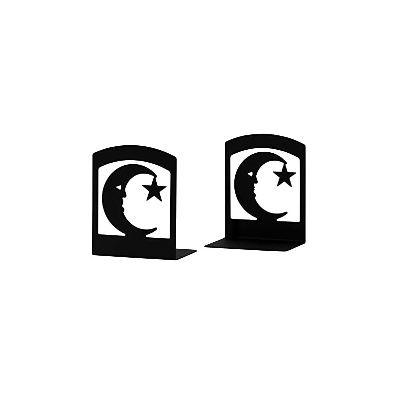 Village Wrought Iron Moon & Star Book Ends (Pair)