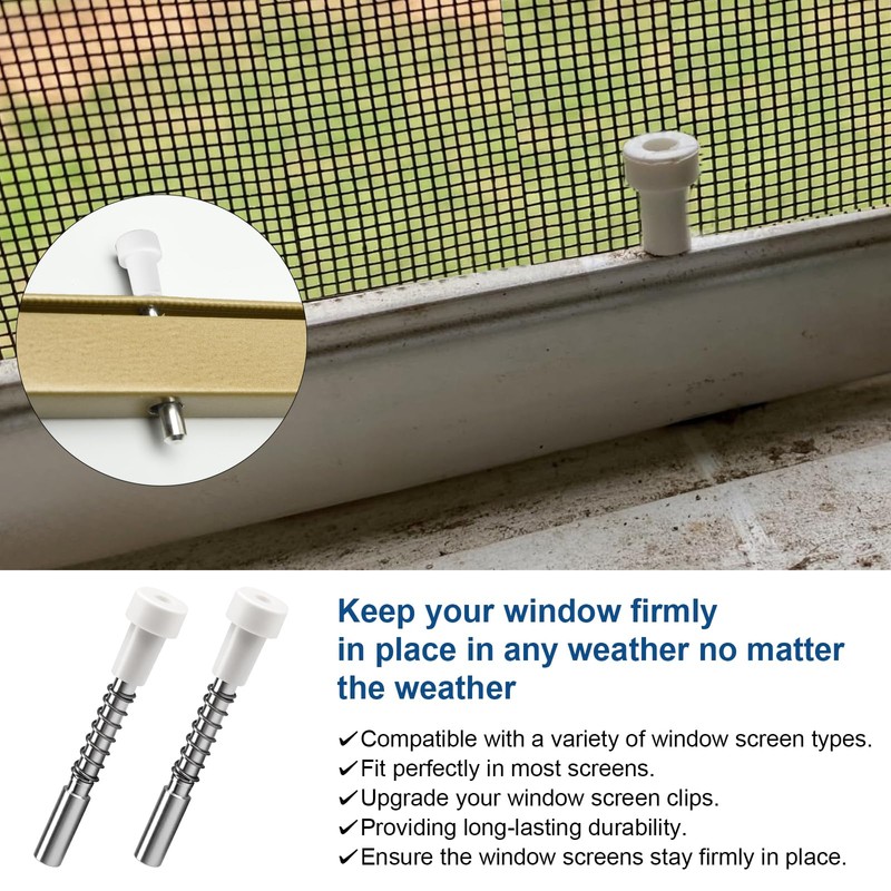 30 Pack Window Screen Plunger Latches 5/32" x 1-1/2"